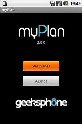 myPlan android App screenshot 2